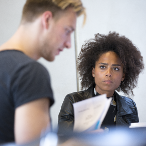 Illustration showing a student receiving supervision